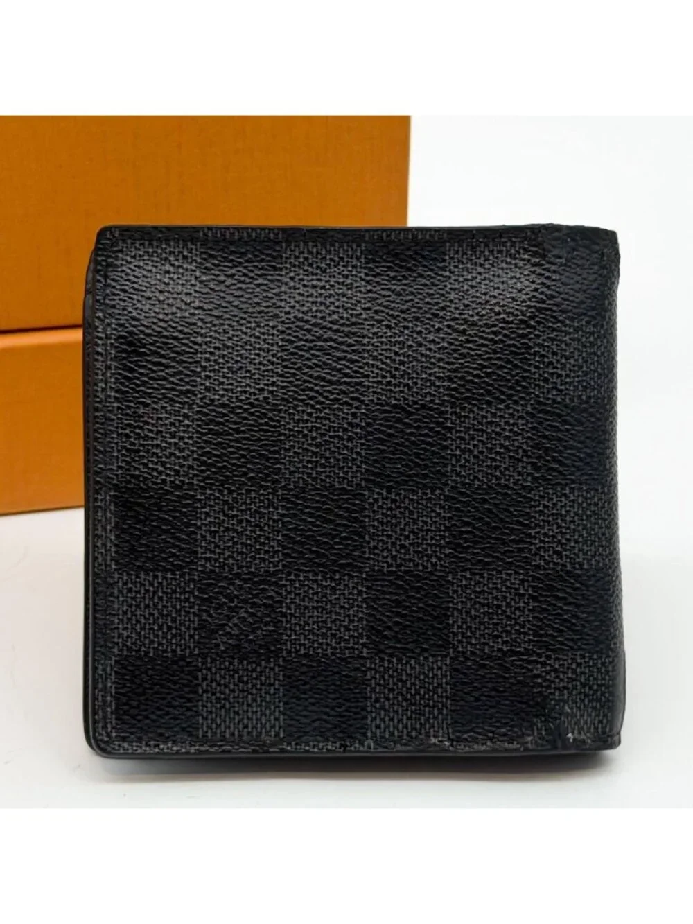 Louis Vuitton Portefeuille Marco Damier Graphite Compact Black Wallet